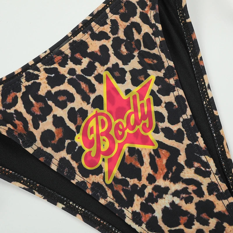 Leopard Sex Star Bikini Set-652
