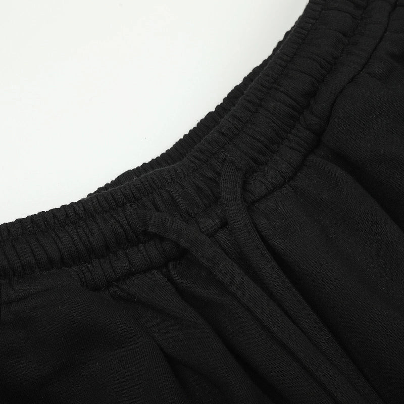 Distressed Graffiti Sweatshorts-699