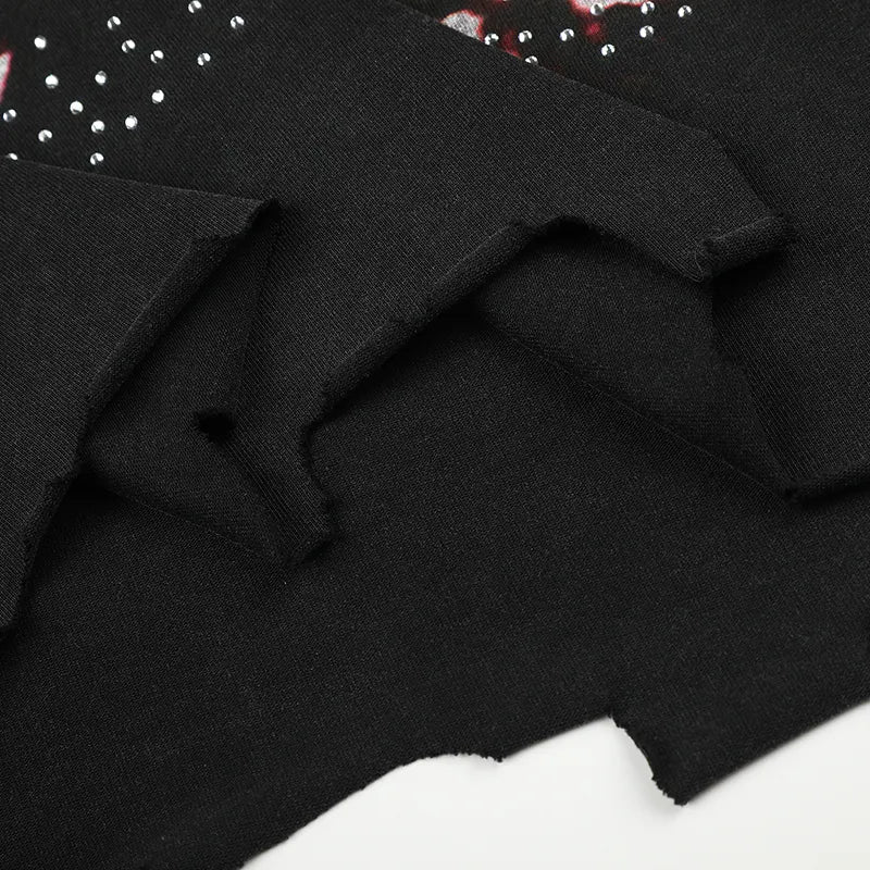 Sparkle Crowd Torn Hem Tee-616