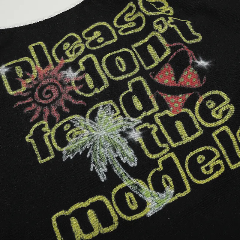 Vintage Funny Text Slim Cami-642
