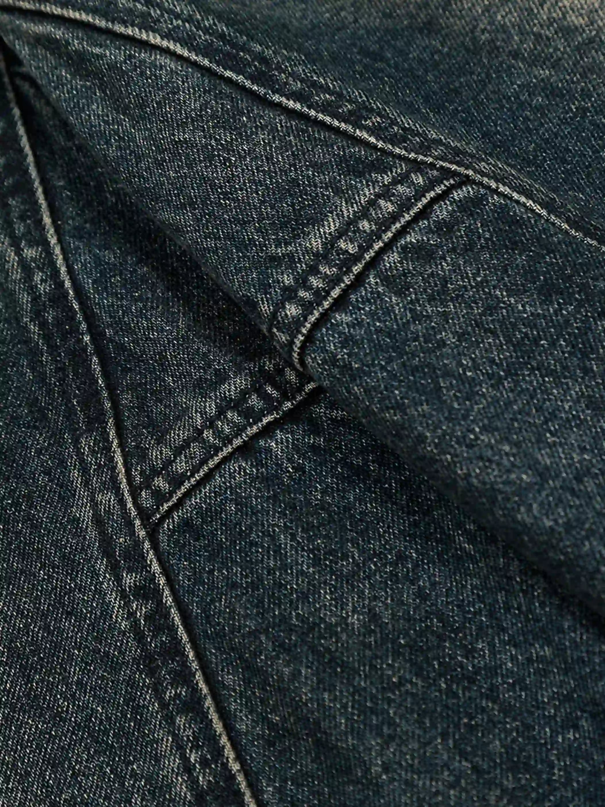 Wide Leg Vintage Washed Denim Shorts-S1031