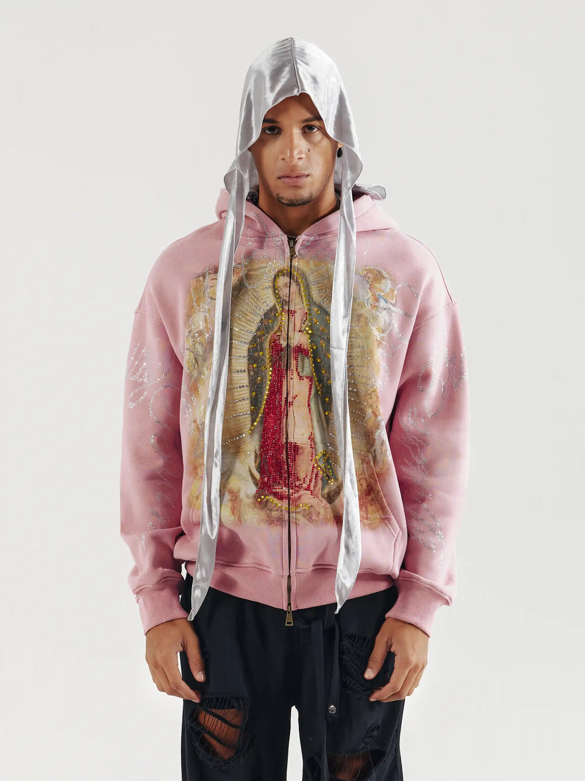 Vintage Iced-Out Virgin Hoodie-758