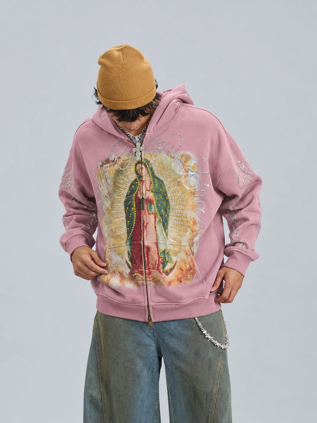 Vintage Iced-Out Virgin Hoodie-758