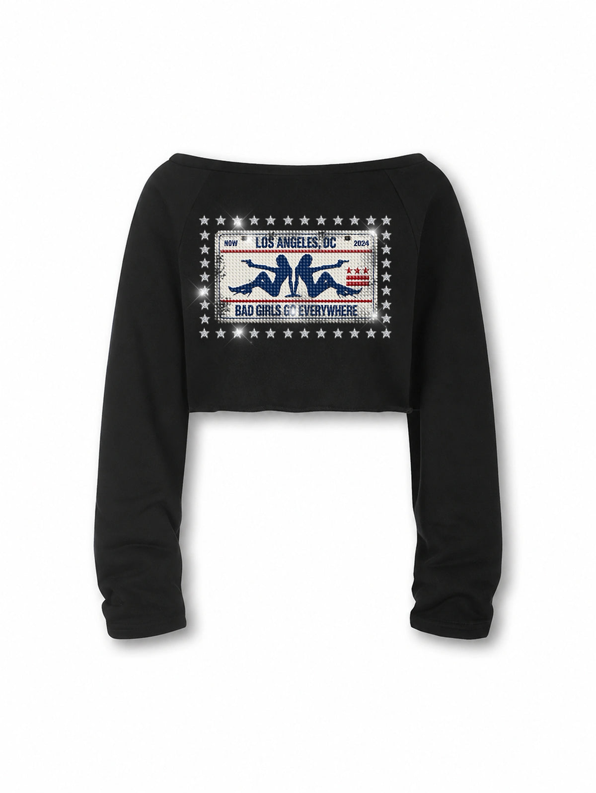 Iced Out License Plate Crop L/S-765