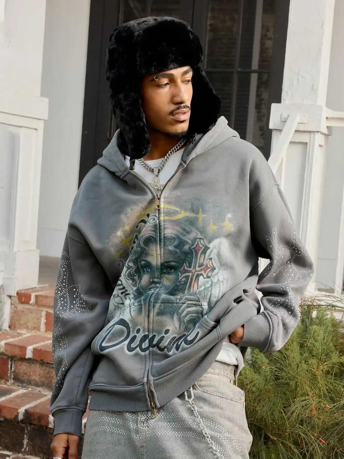 Sudadera con capucha Resplandor angelical-338