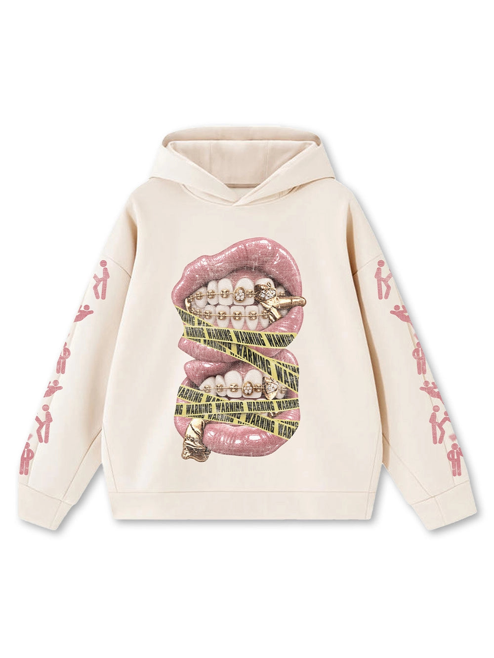 Warning Tape Grillz Hoodie-815