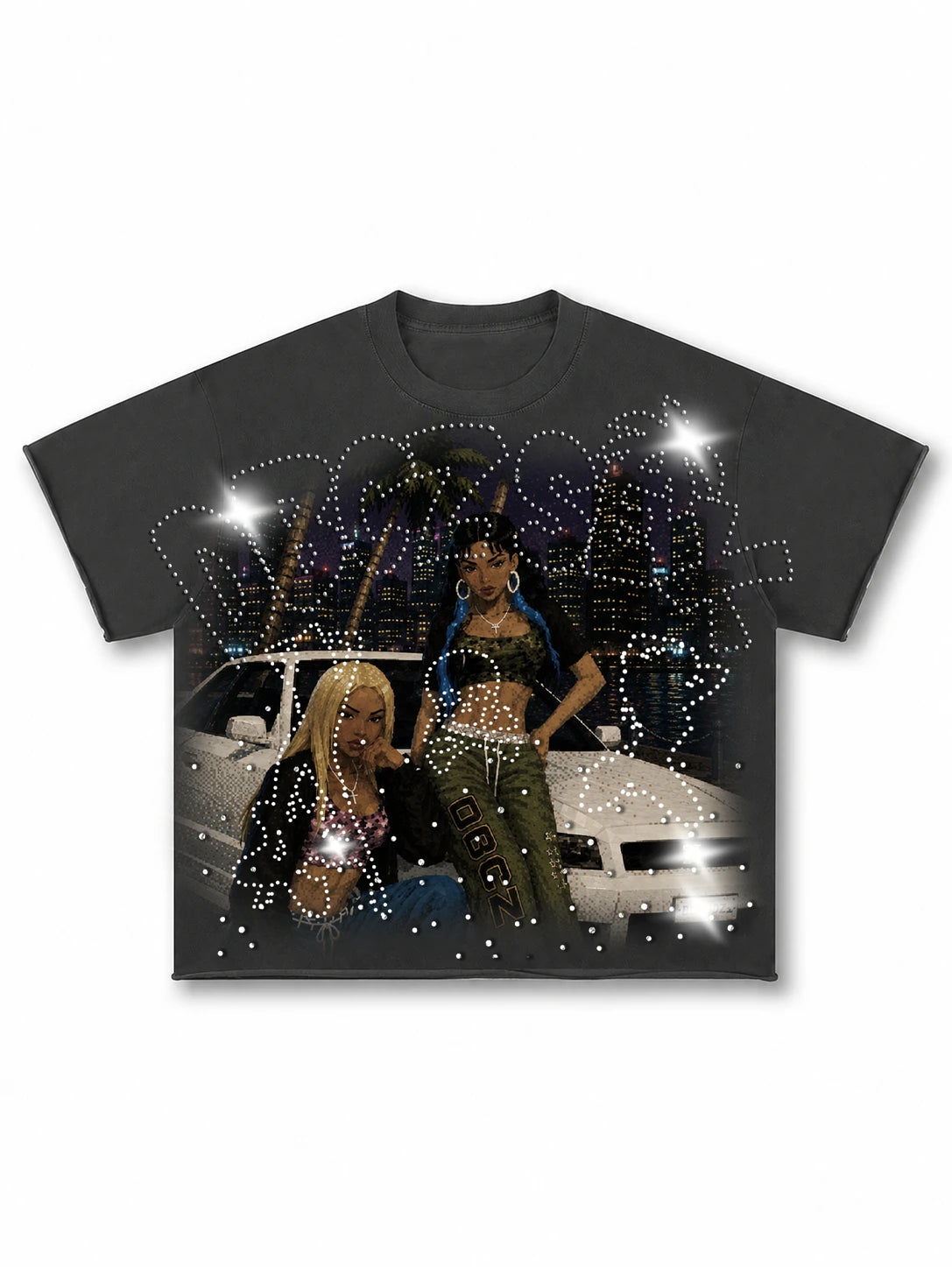 90s Aesthetic Street Girl Tee-666