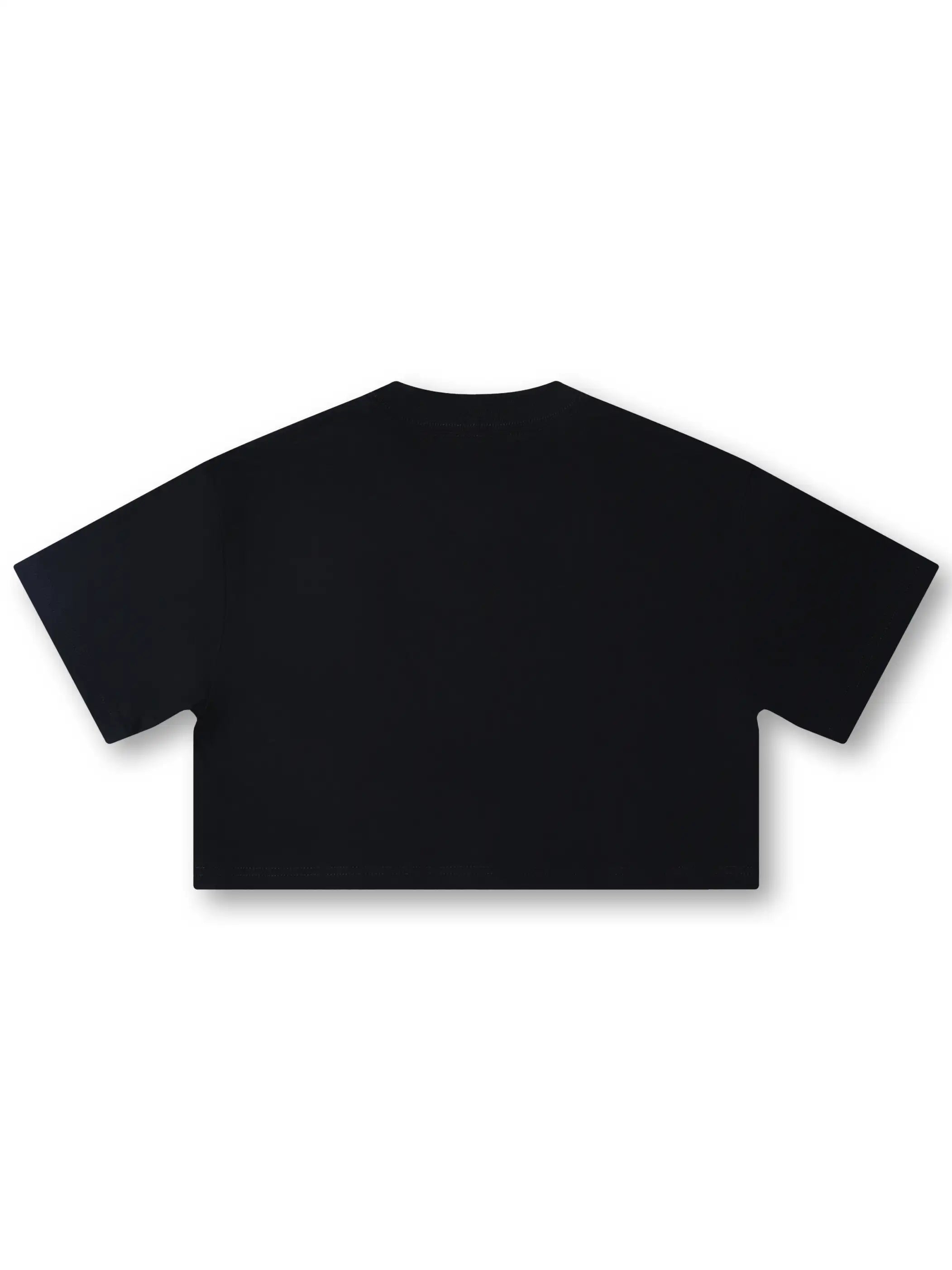 Acid Washed Boxy Graphic Crop Tee-437