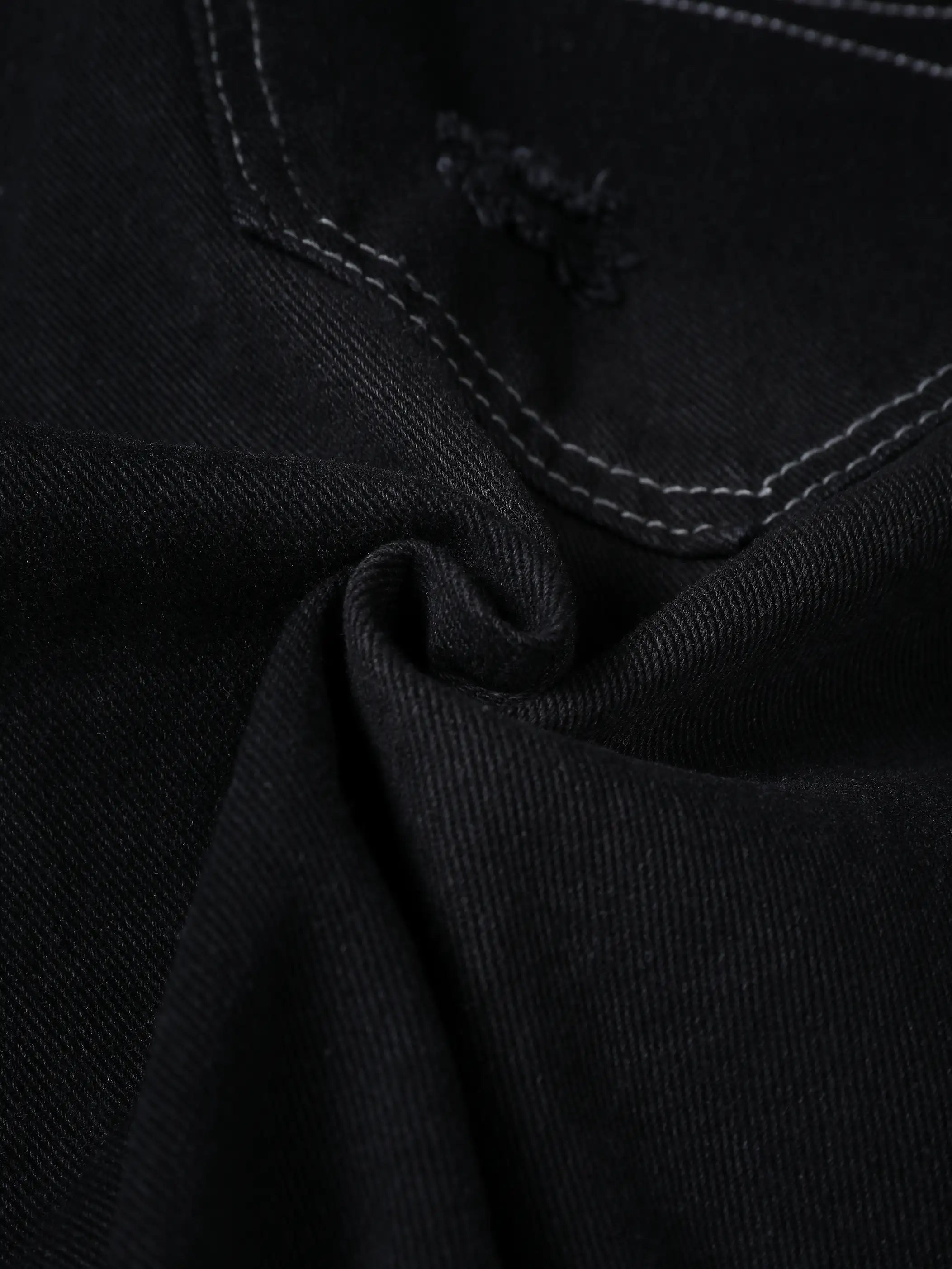 Rebellious Distressed Denim Shorts-S1063