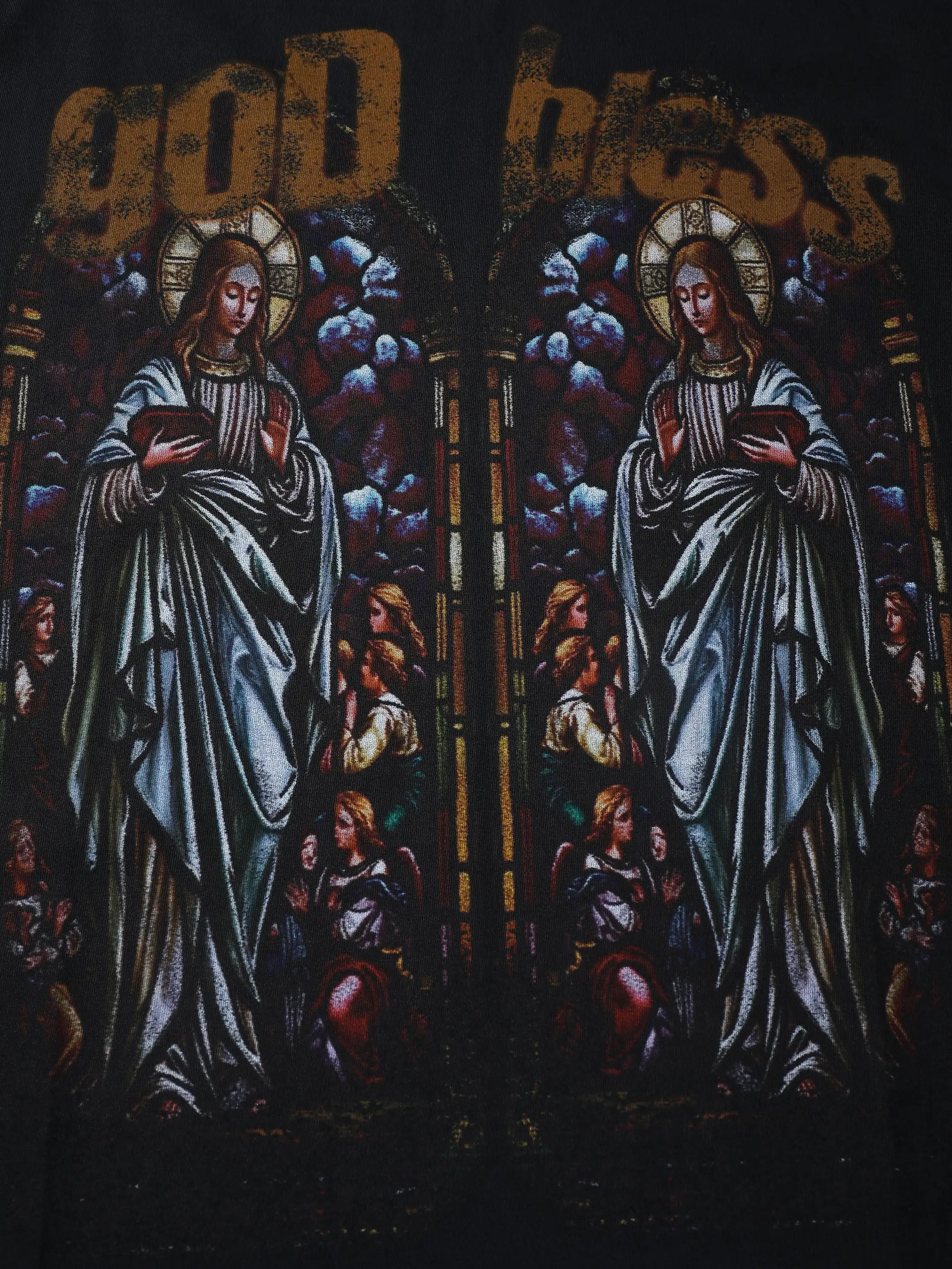 God Bless the Saints – Stained Glass T-shirt-158