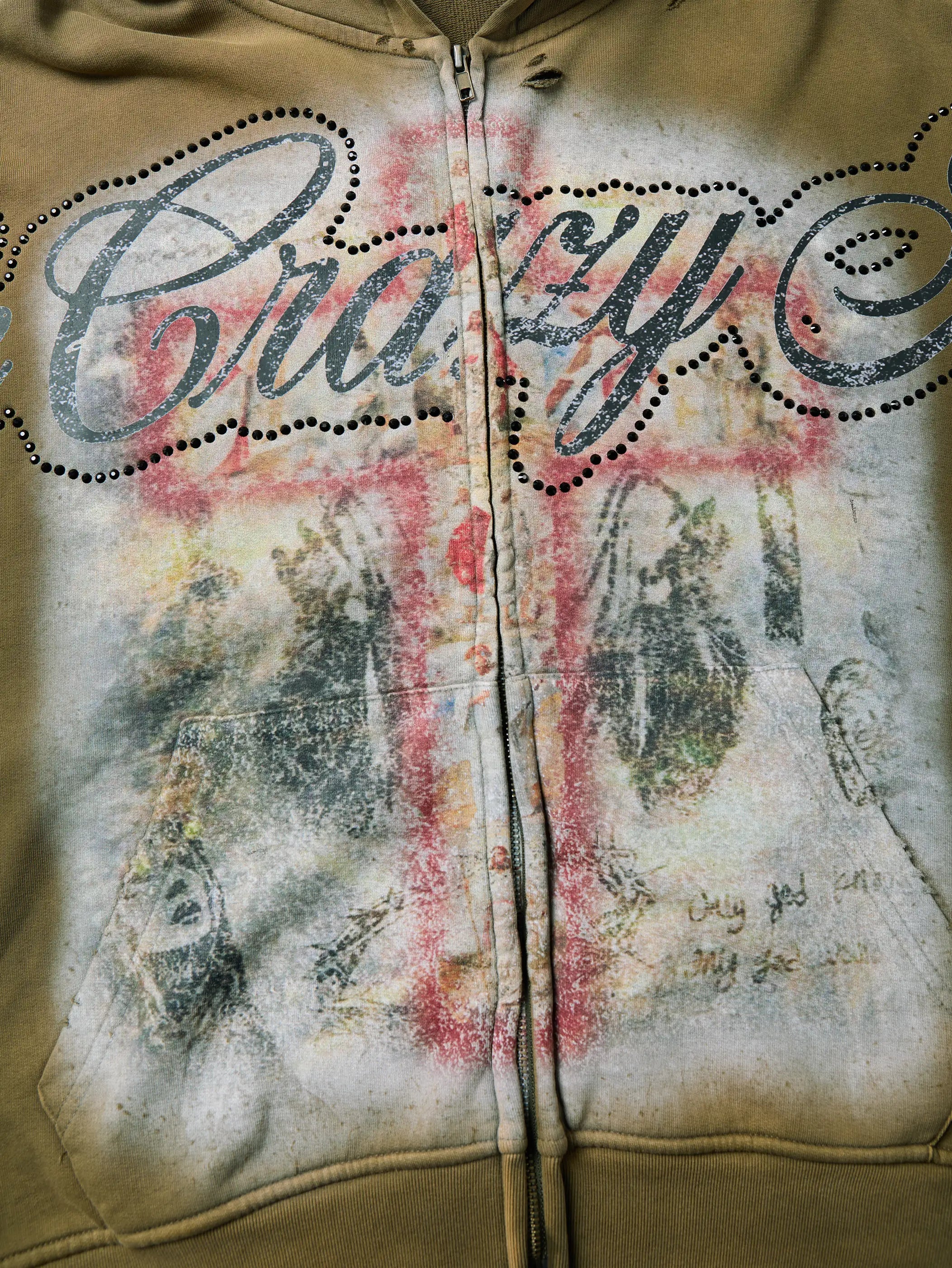 Crimson Cross Hoodie-355