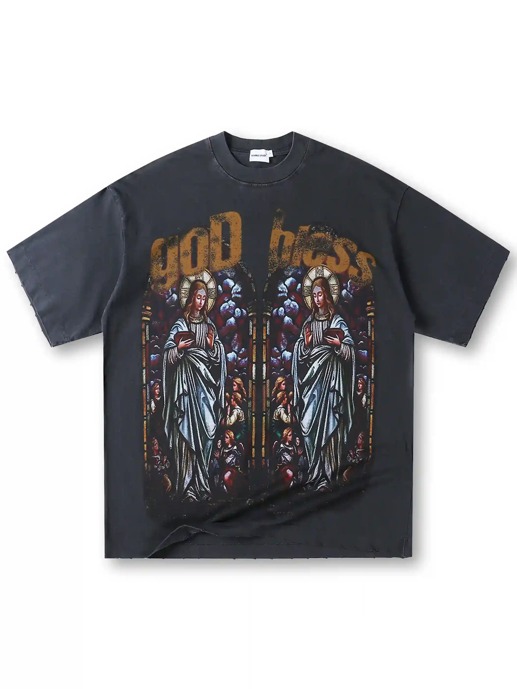 God Bless the Saints – Stained Glass T-shirt-158-T