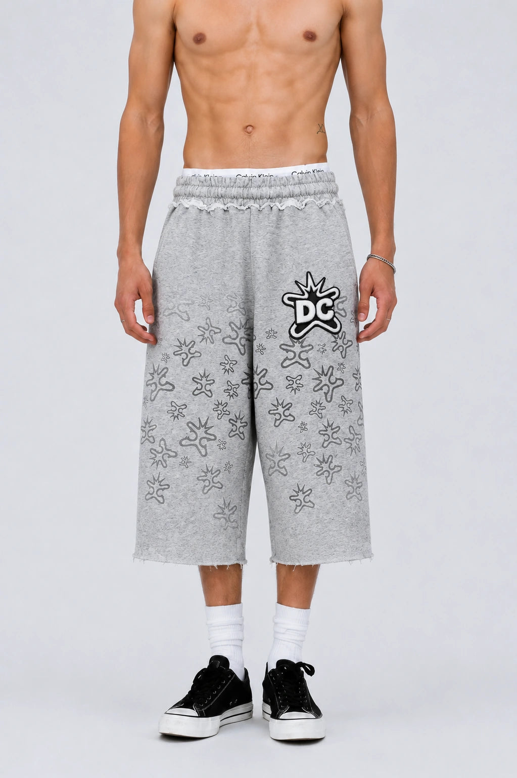 Vintage Splatter Terry Shorts-621
