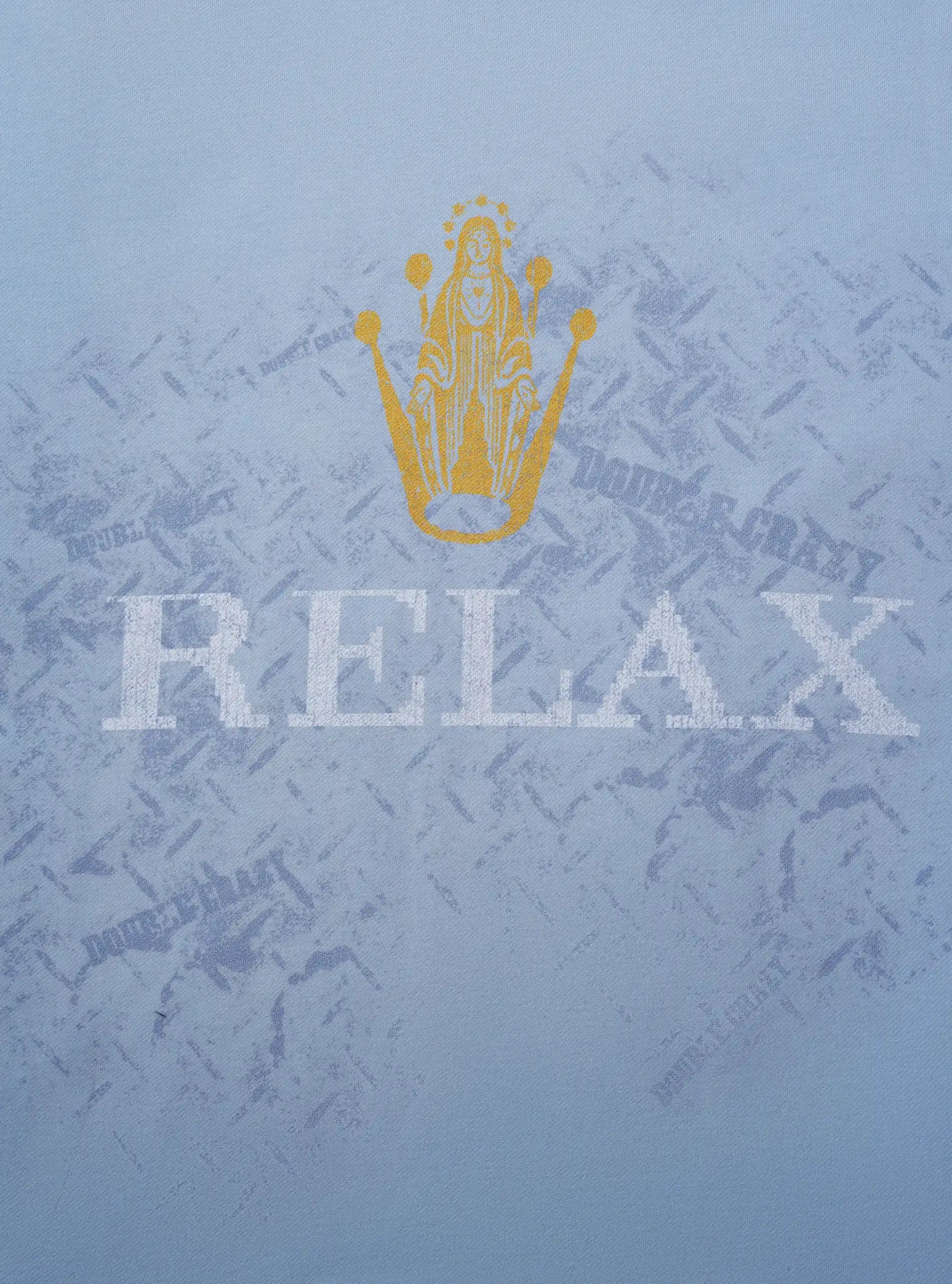 Boxy Relax Cracked Graphic Tee-431