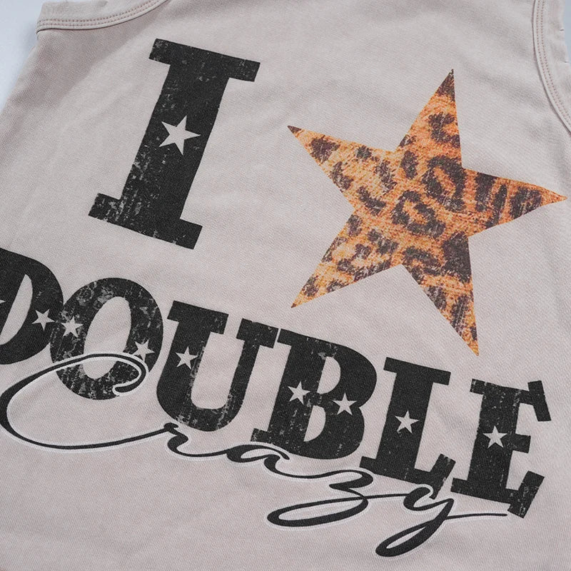 Leopard Star Vintage Graphic Tank-522