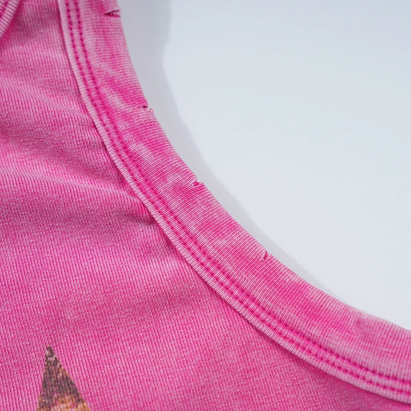 Leopard Star Vintage Graphic Tank-522