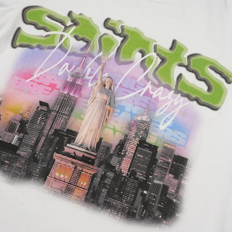Y2K Saints NY Graphic Regular Tee-545