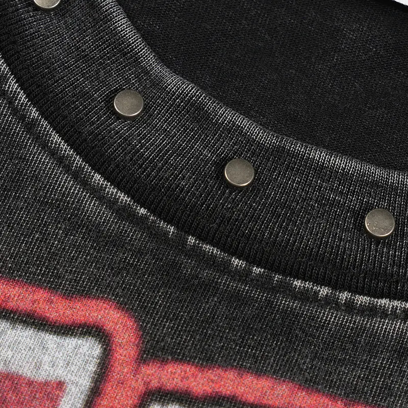 Kaiju Monster Rhinestone Boxy Tee-536