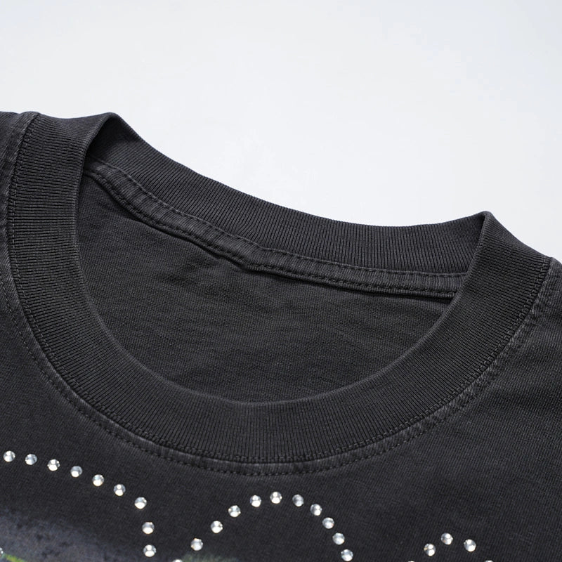 Skyline Monster Raw-Hem Tee-702