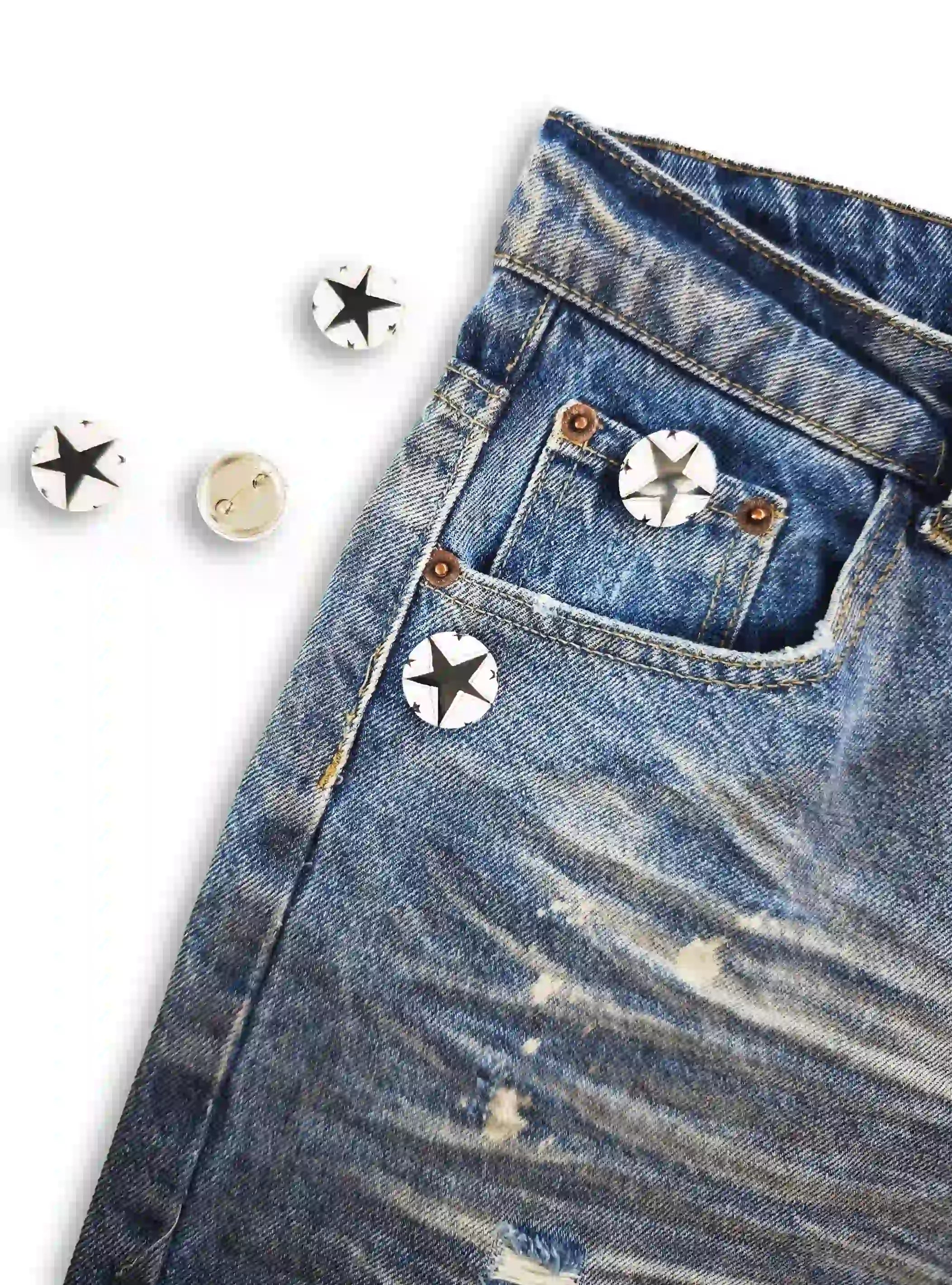 Sketch Star Steel-Back Pin-BJ-450