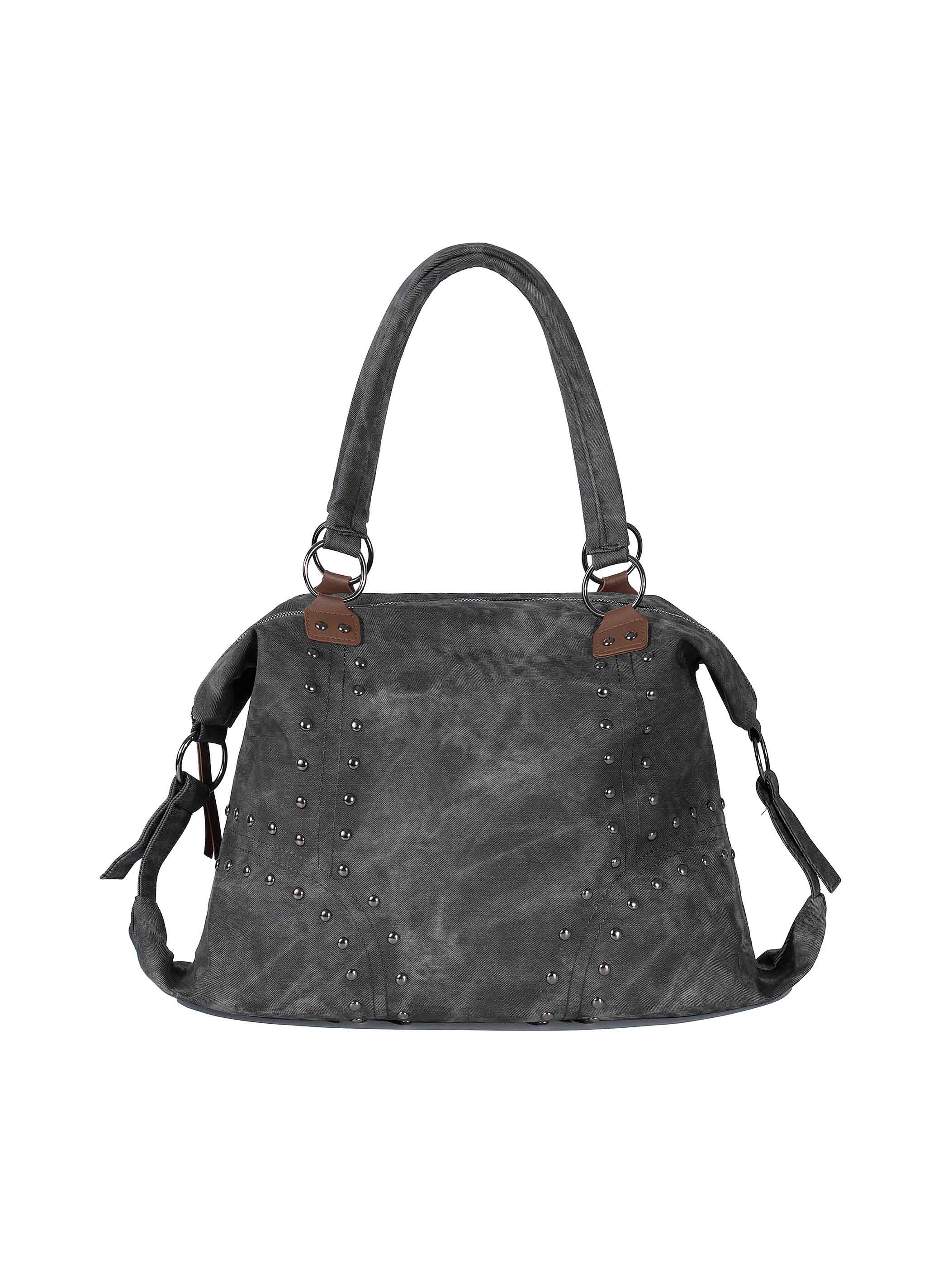 Studded Rock Washed Tote Bag-S1221