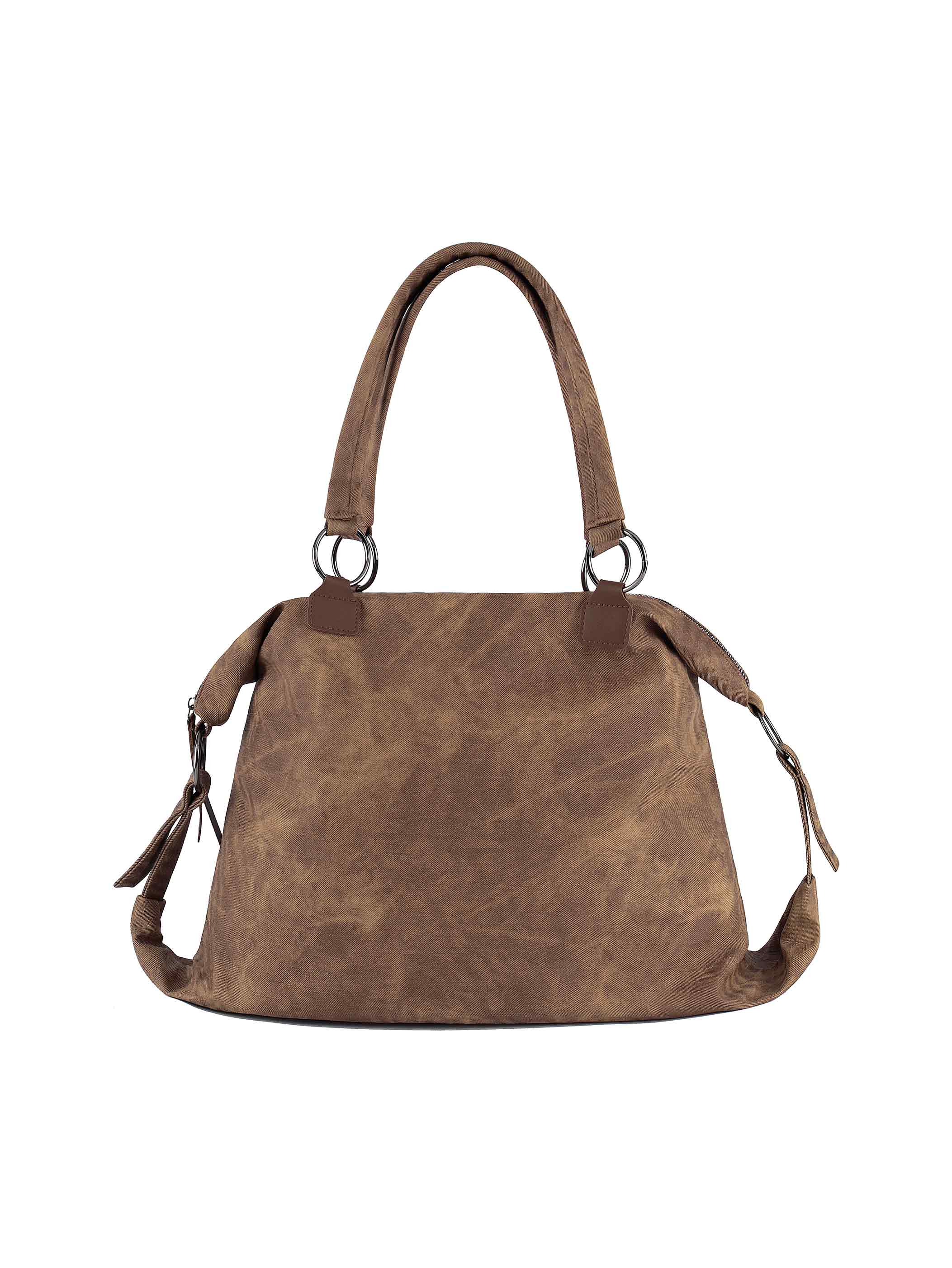 Bolso tote roquero con tachuelas lavado a la piedra-S1221