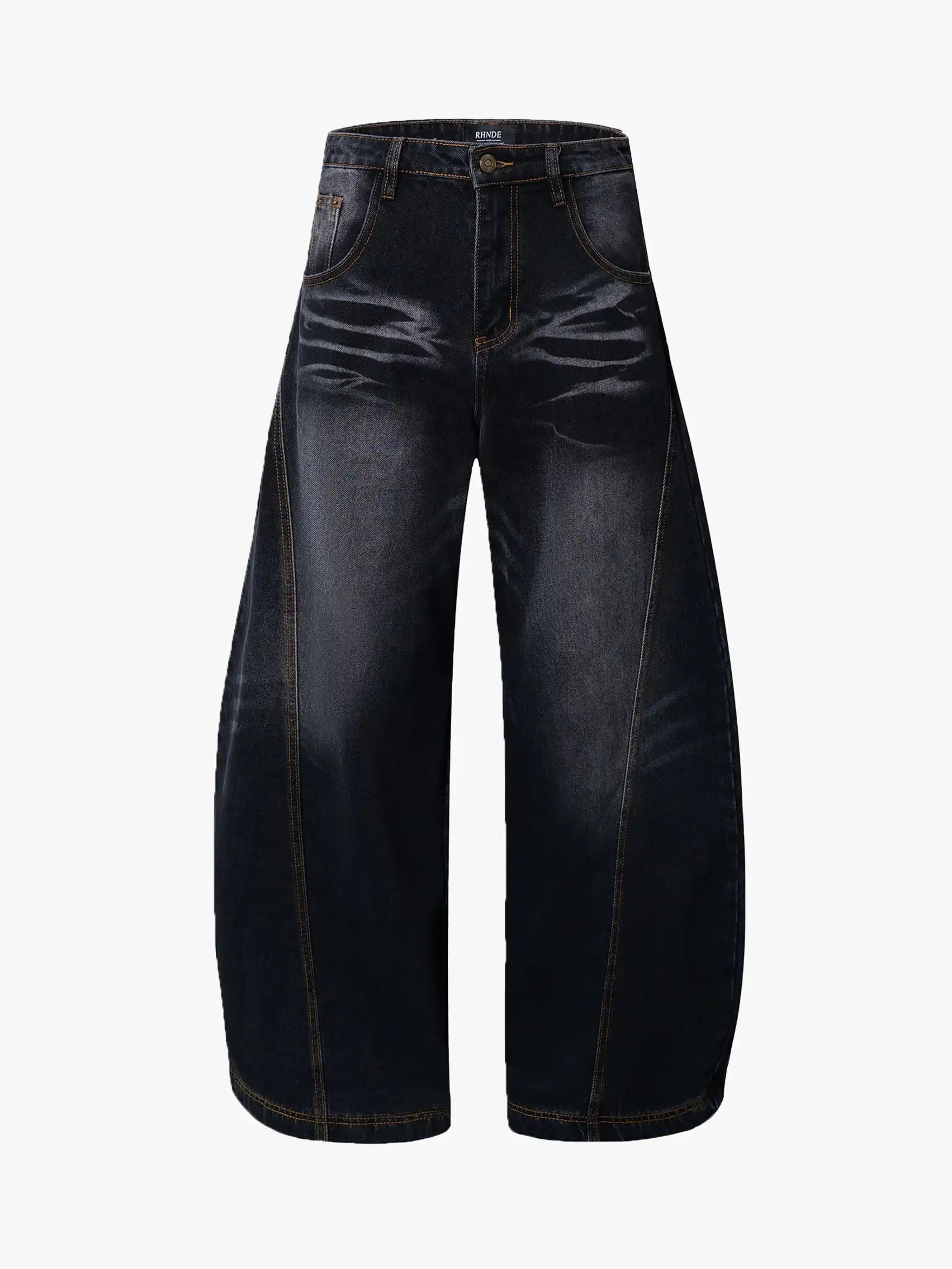 Tactical Camo Wide-Leg Cargo Pants -s919