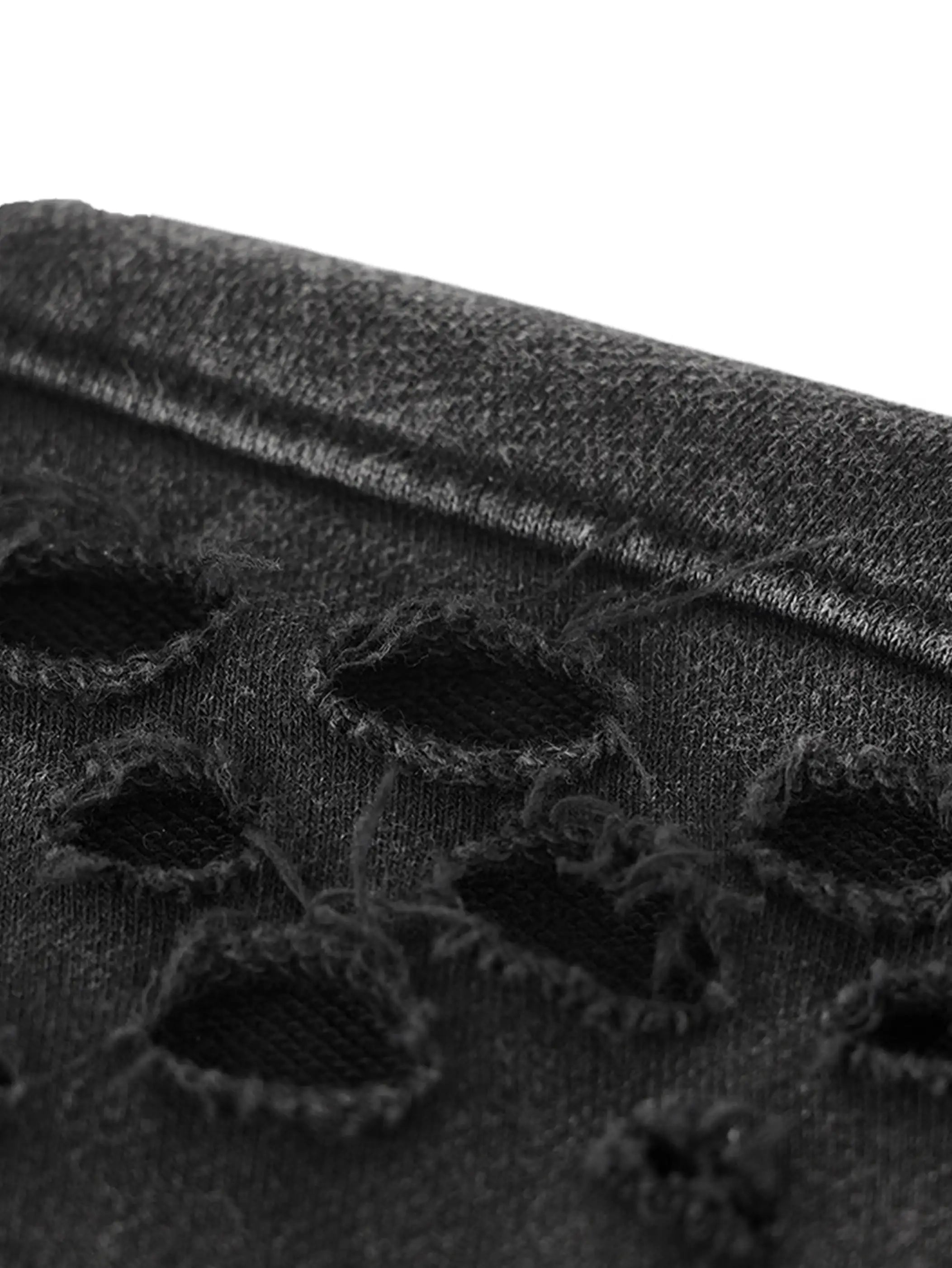 Luxury Hustle Distressed Hoodie-314