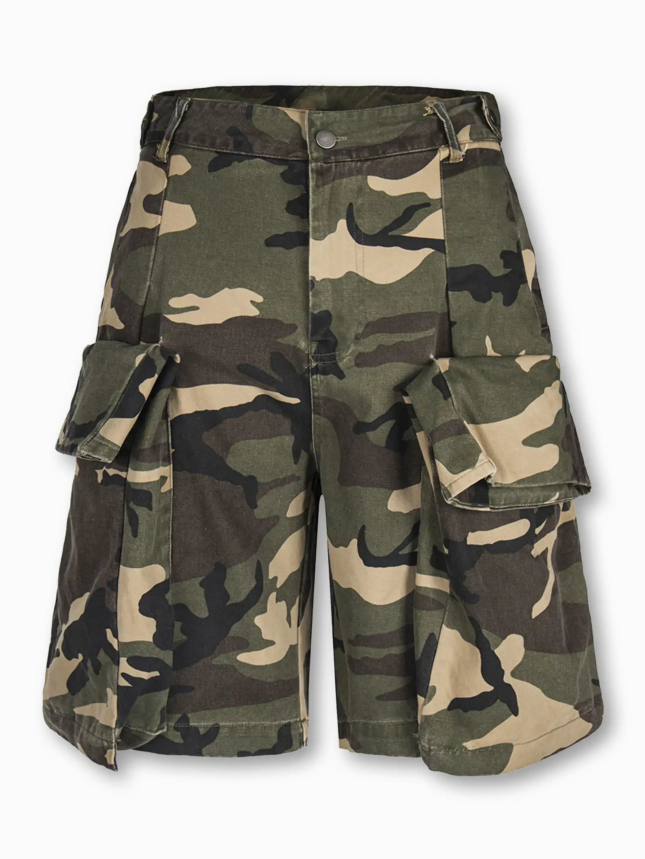 Dual Tone Cargo Shorts-S1102