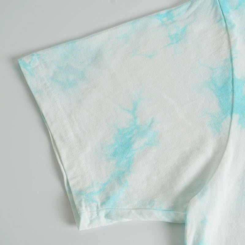 Leopard Tongue Bling Tie-dye Tee-476