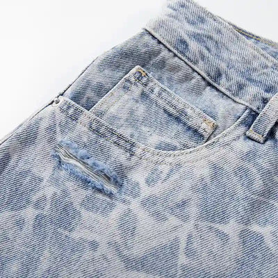 Jeans desgastados efecto mármol-S1217