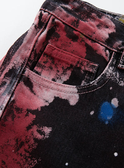 Red Chaos Trap Jeans-S1191