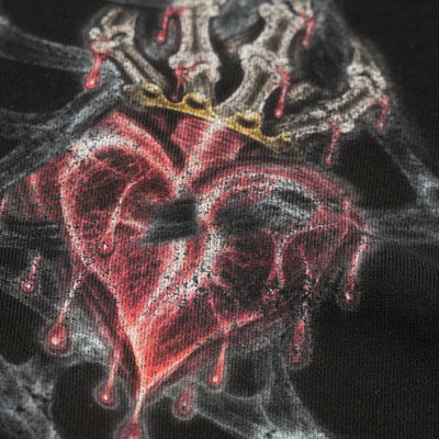 Sweat à capuche avec motif rayons X effet vieilli - 780