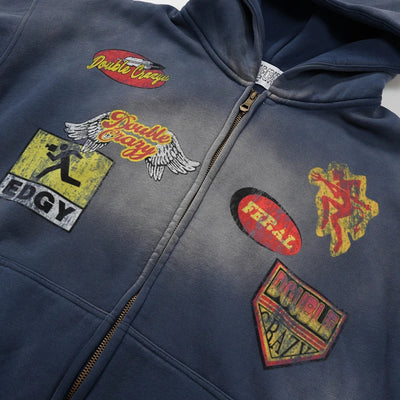 Autocollant sandblasté Zip-790 (style sticker bomb)