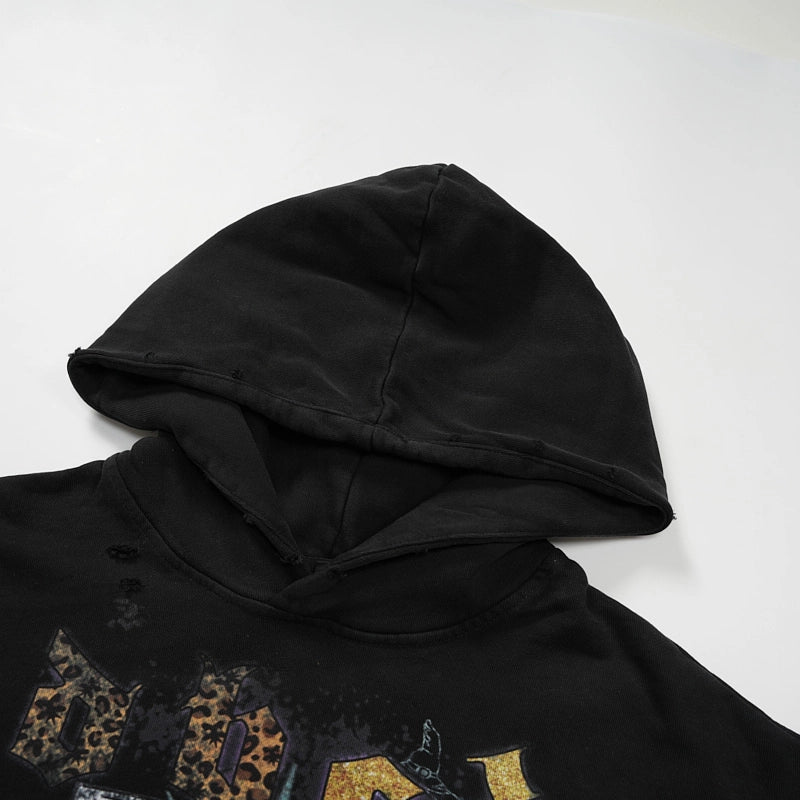 400G Distressed Mugshot Hoodie-785