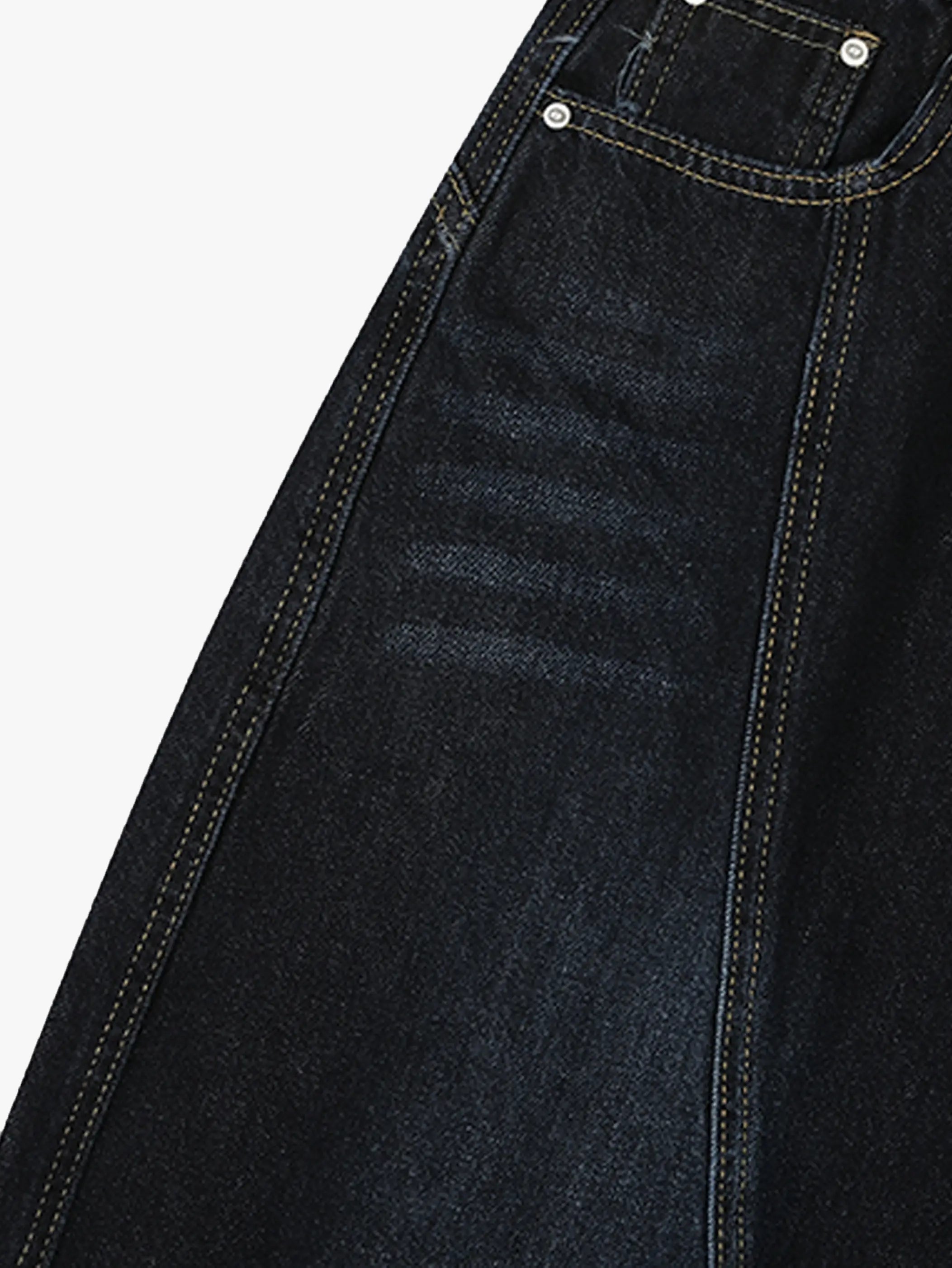 High Waist Wide Leg Denim Bermuda Shorts-S1025