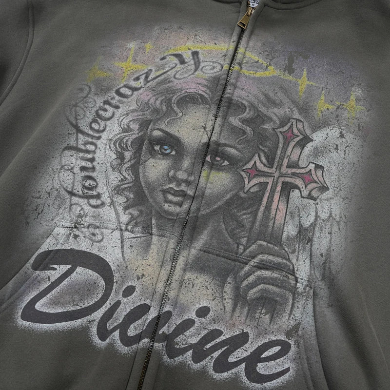 Iced Angel Wing Divine Zip-809