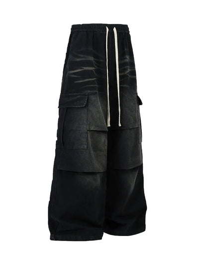 Street Casual Washed Pants-S1067