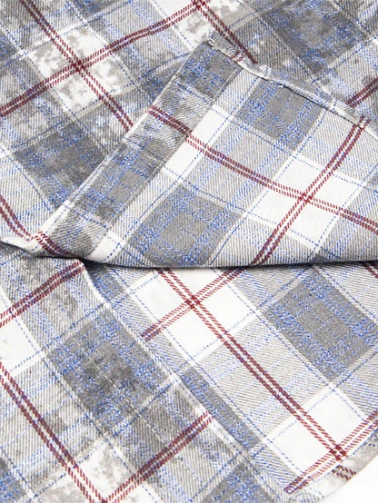 Graphic Plaid Street Shirt -s958