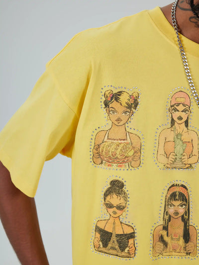 T-shirt court Bratz en strass-694