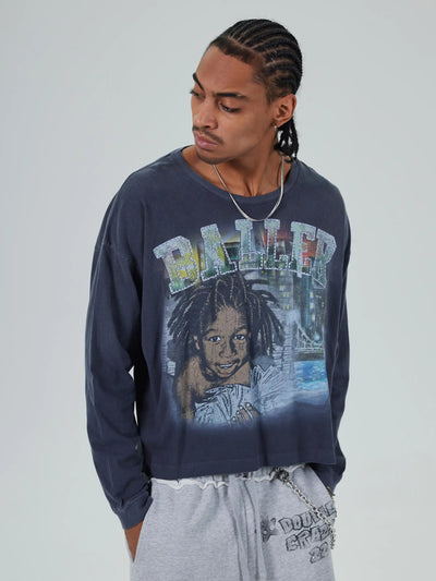 Washed Baller Cash Boxy L/S-728