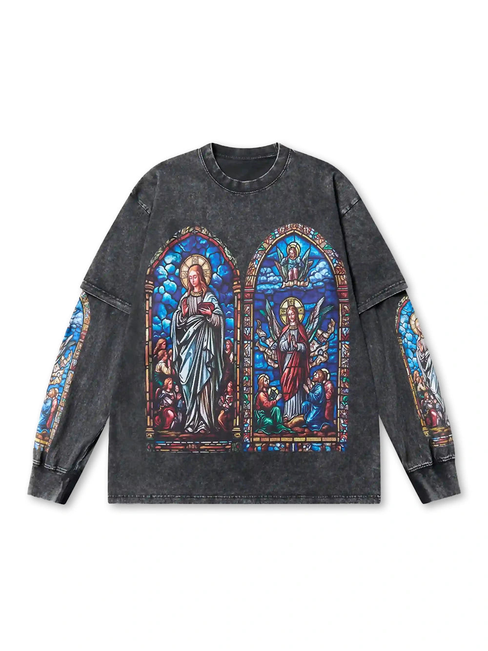 Resplandor sagrado y manga larga clásica religiosa-105