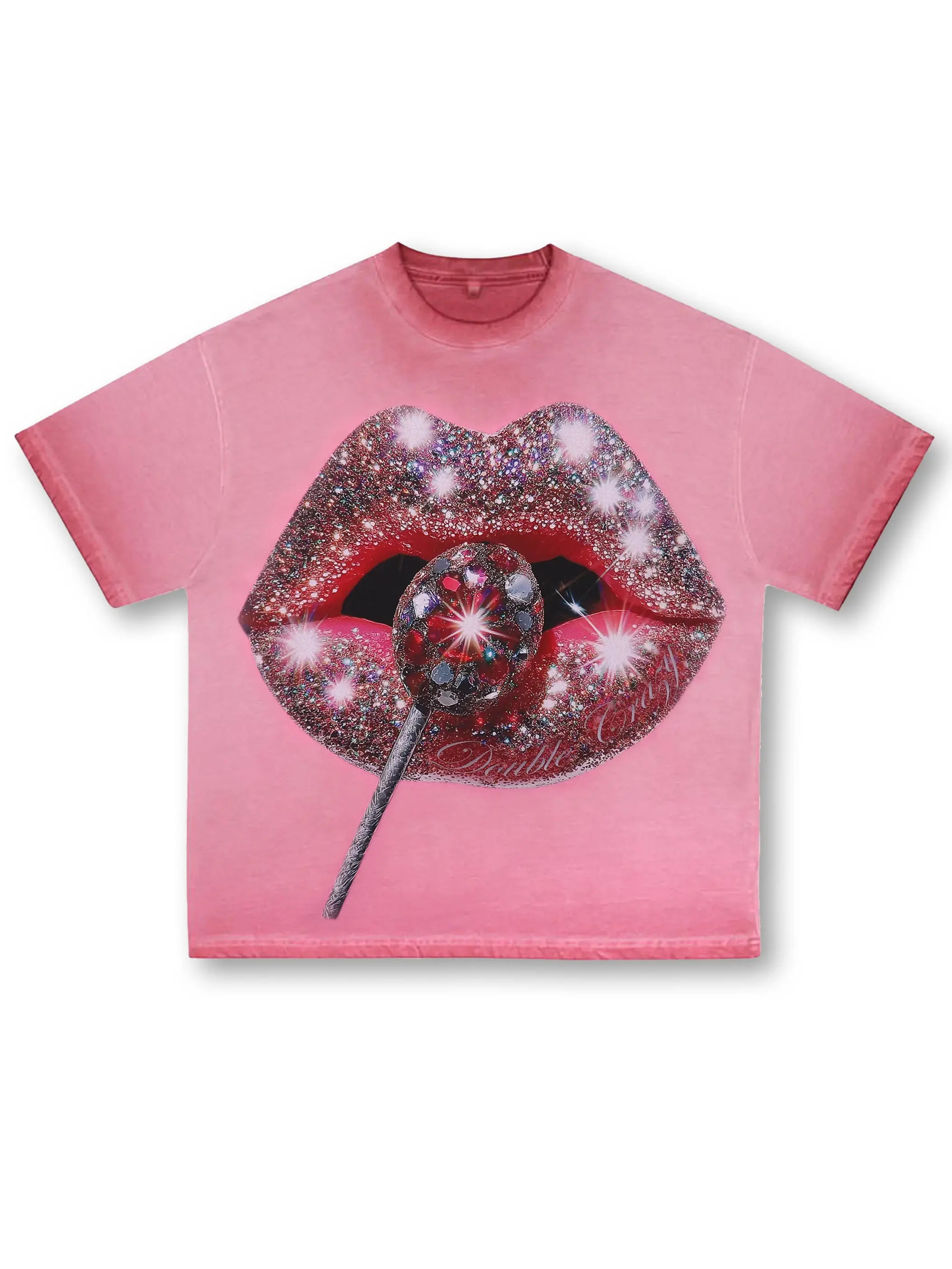 Glamorous Glitter Lips T-shirt -095