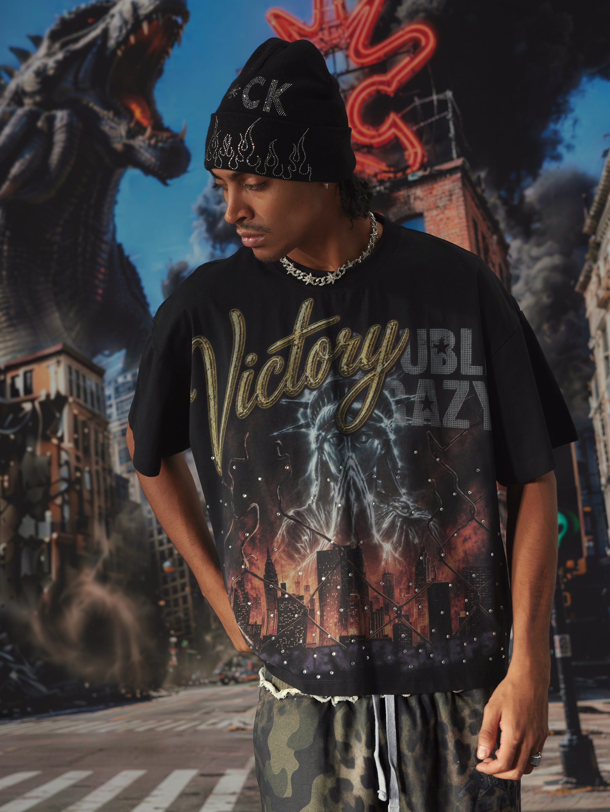 Burning City Liberty Tee-660