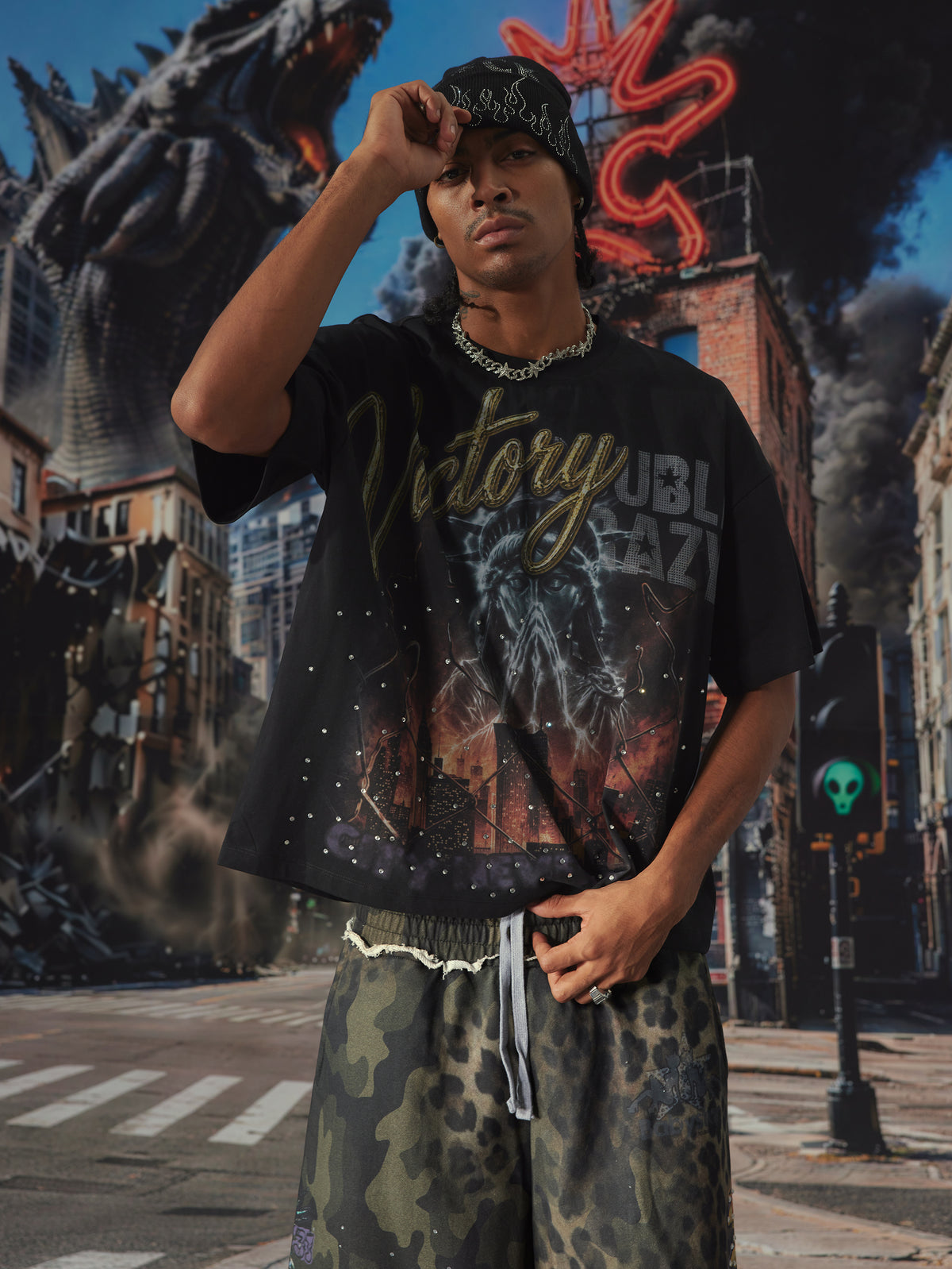 Burning City Liberty Tee-660