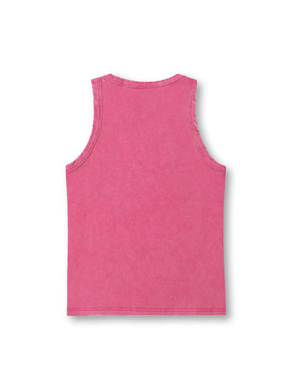 Pink Bling Middle Finger Women Vest-249
