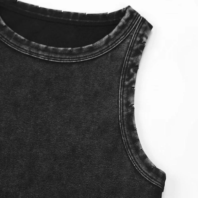 Rhinestone Faded Tribal Tank-695