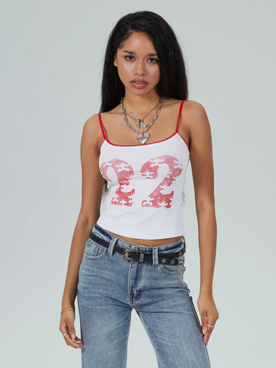 Camiseta de tirantes ajustada vintage n.º 22 - 640