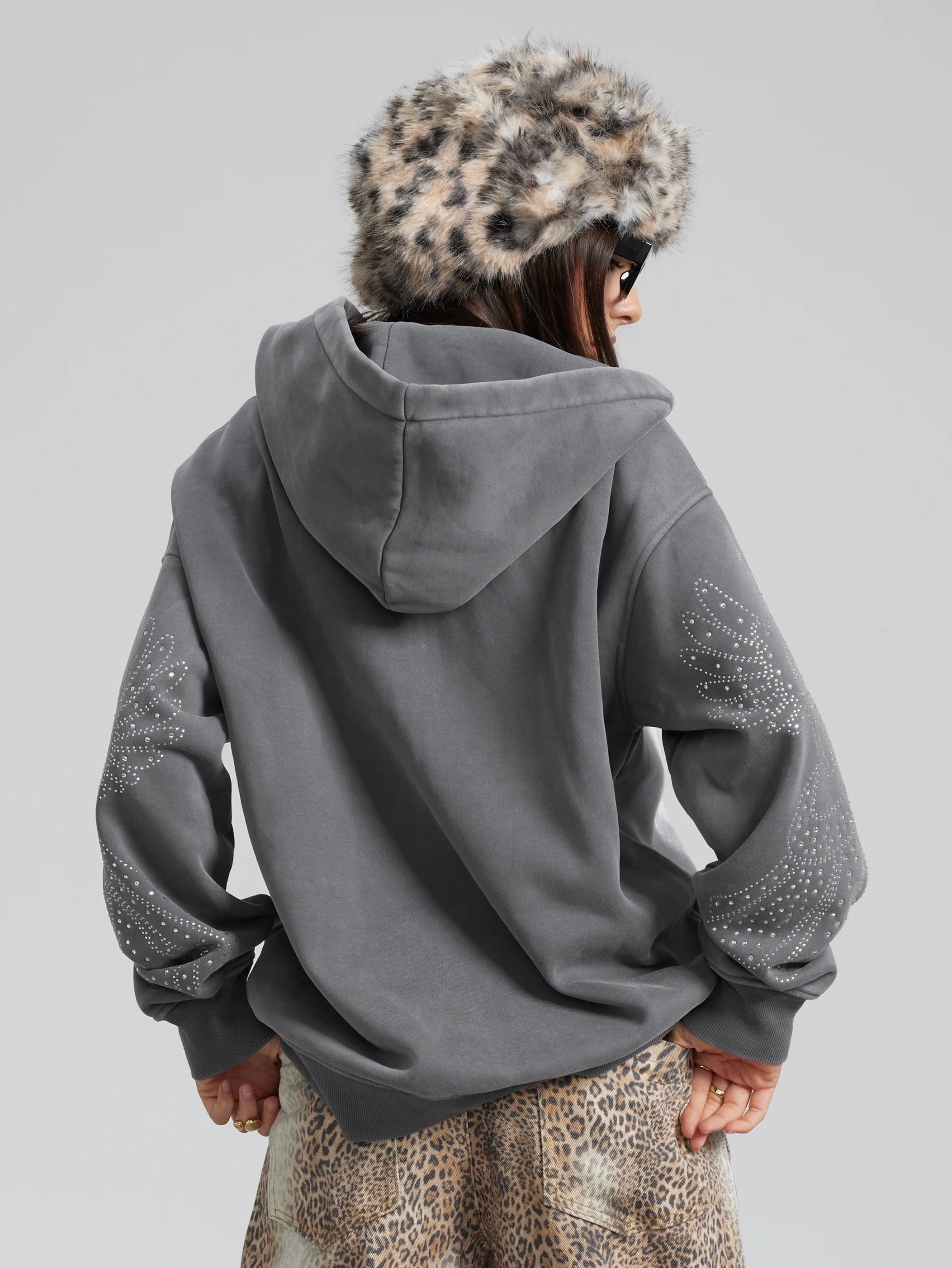 Angelic Cross Zip Hoodie-350