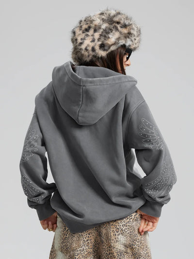 Sudadera con capucha y cremallera Angelic Cross-350